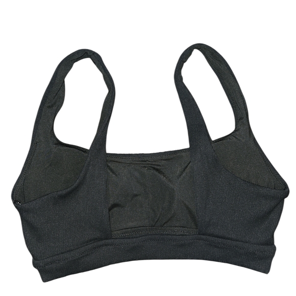 Aerie Ribbed Black Sports Bra - NWT- MED #7 - Picture 3 of 5